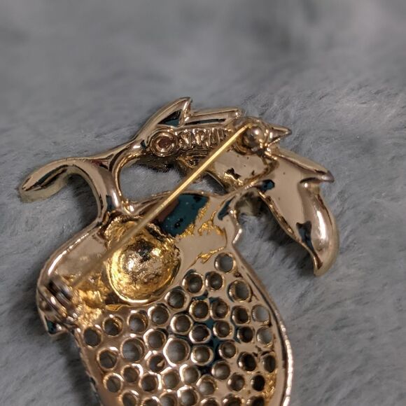 Vintage 1970's Sarah Coventry Acorn Brooche - Picture 7 of 9